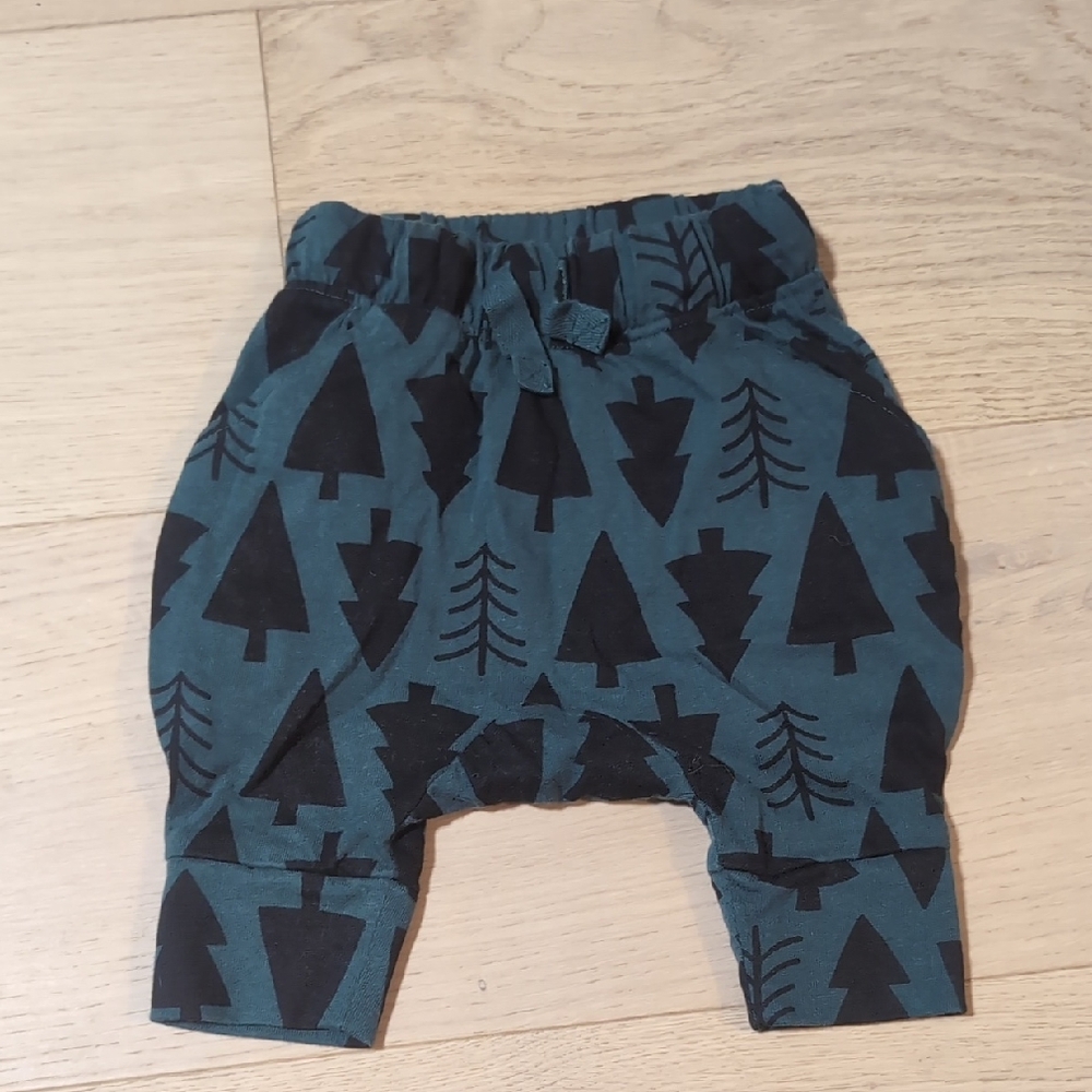 Hanna Andersson Black and Blue Tree Pattern Diaper Cover